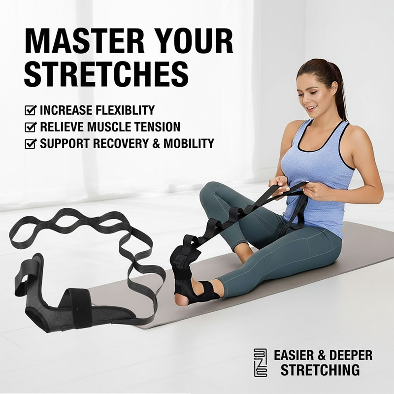 Pilates Yoga Joint - Yoga Beenstretchband Gesegmenteerde stretchband Pilates Revalidatietraining