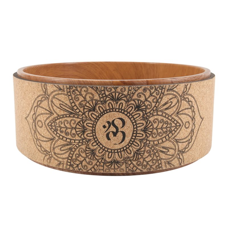 Yoga Wheel Dharma - A65G-Cork Yoga-wiel voor yogahoudingen en rugbuigingen,