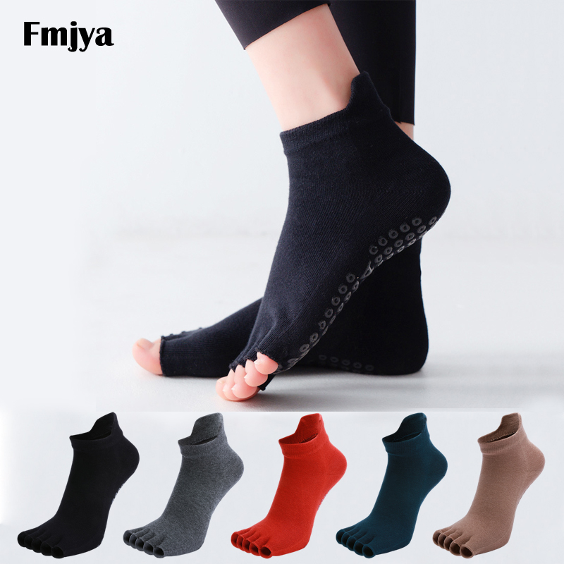 Pilates Yoga Grip Socks - Yoga Sokken Half Teen Anti-Slip Siliconen