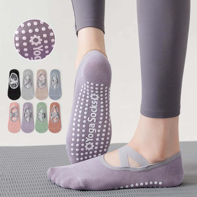 Pilates Yoga Grip Socks - Ademende Handdoek Bodem Yoga Sokken Vrouwen