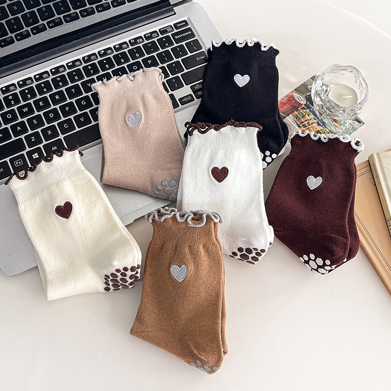 Yoga Sokken Dames Katoen Hart  - Pilates Yoga Grip Socks recensie en prijs