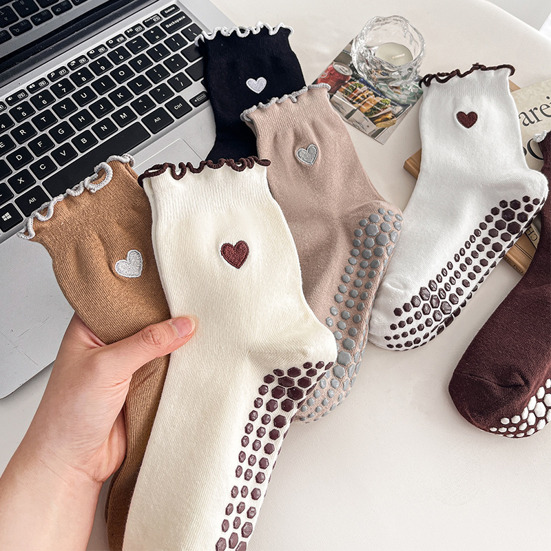 Yoga Sokken Dames Katoen Hart  - Pilates Yoga Grip Socks recensie en prijs