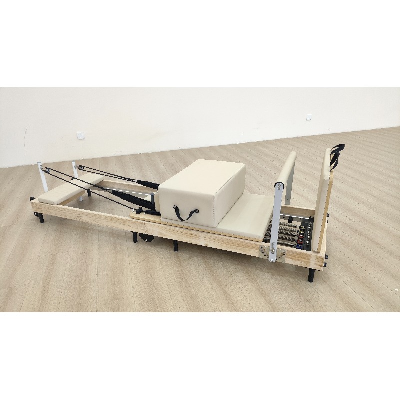Eikenhouten yogatraining thuis - Pilates Yoga Reformer recensie en prijs