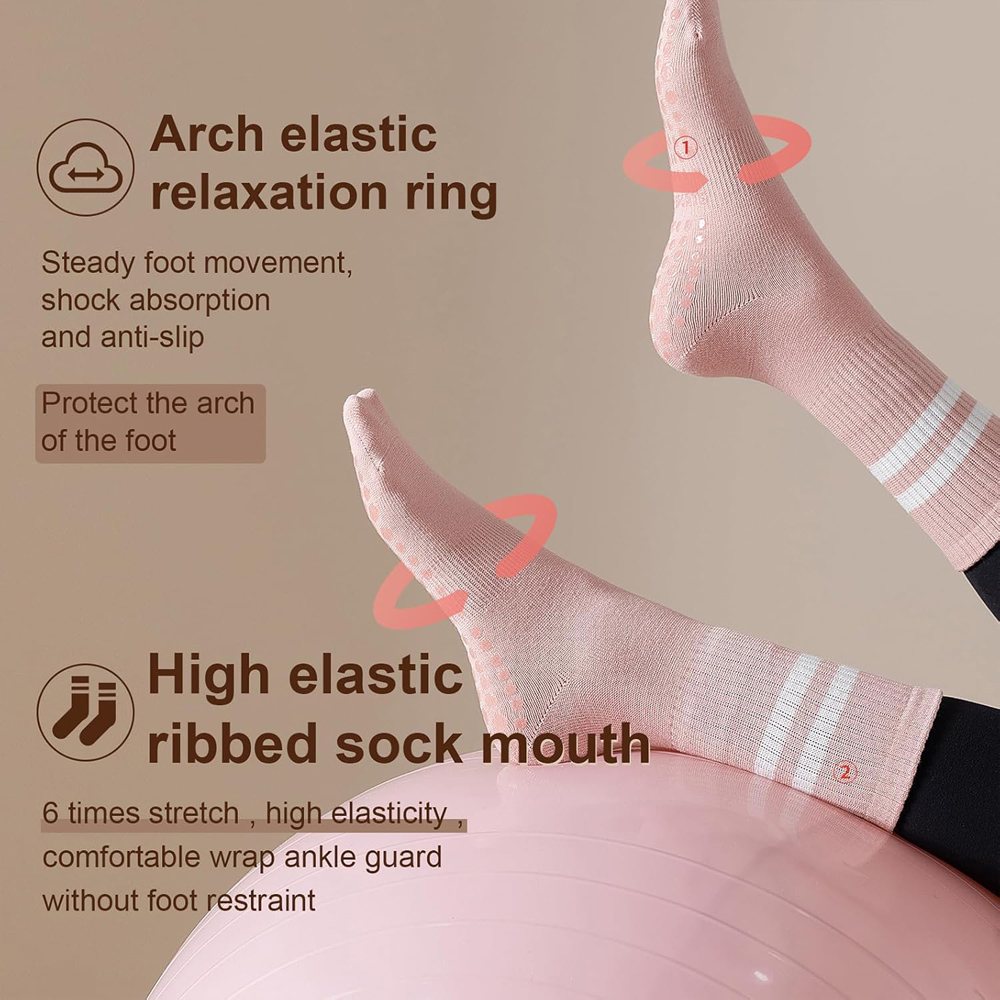 Yoga Pilates Sokken met Grepen - Pilates Yoga Grip Socks recensie en prijs