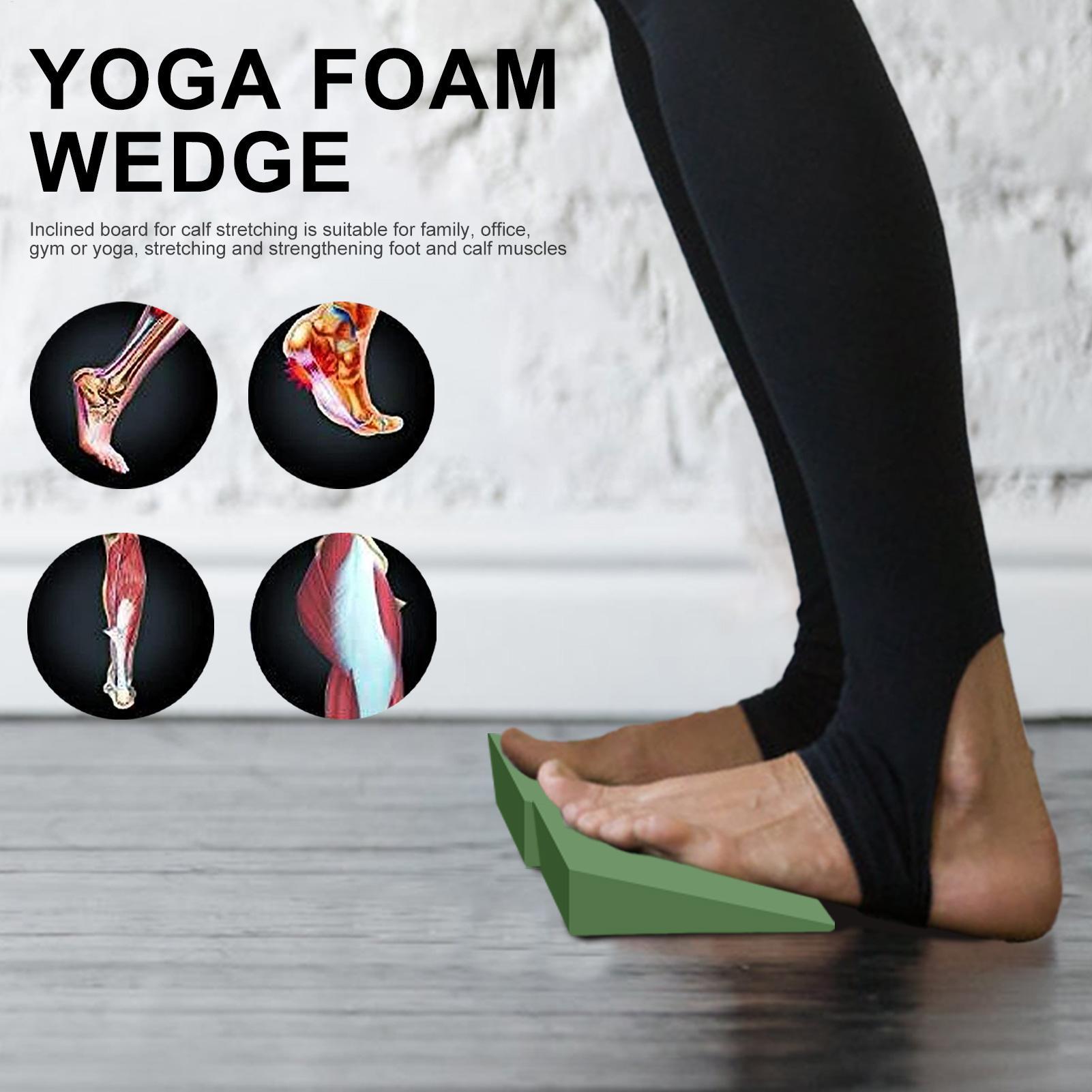 1Pairs Yoga Wedge Blokken EVA  - Pilates Yoga Block Exercises recensie en prijs