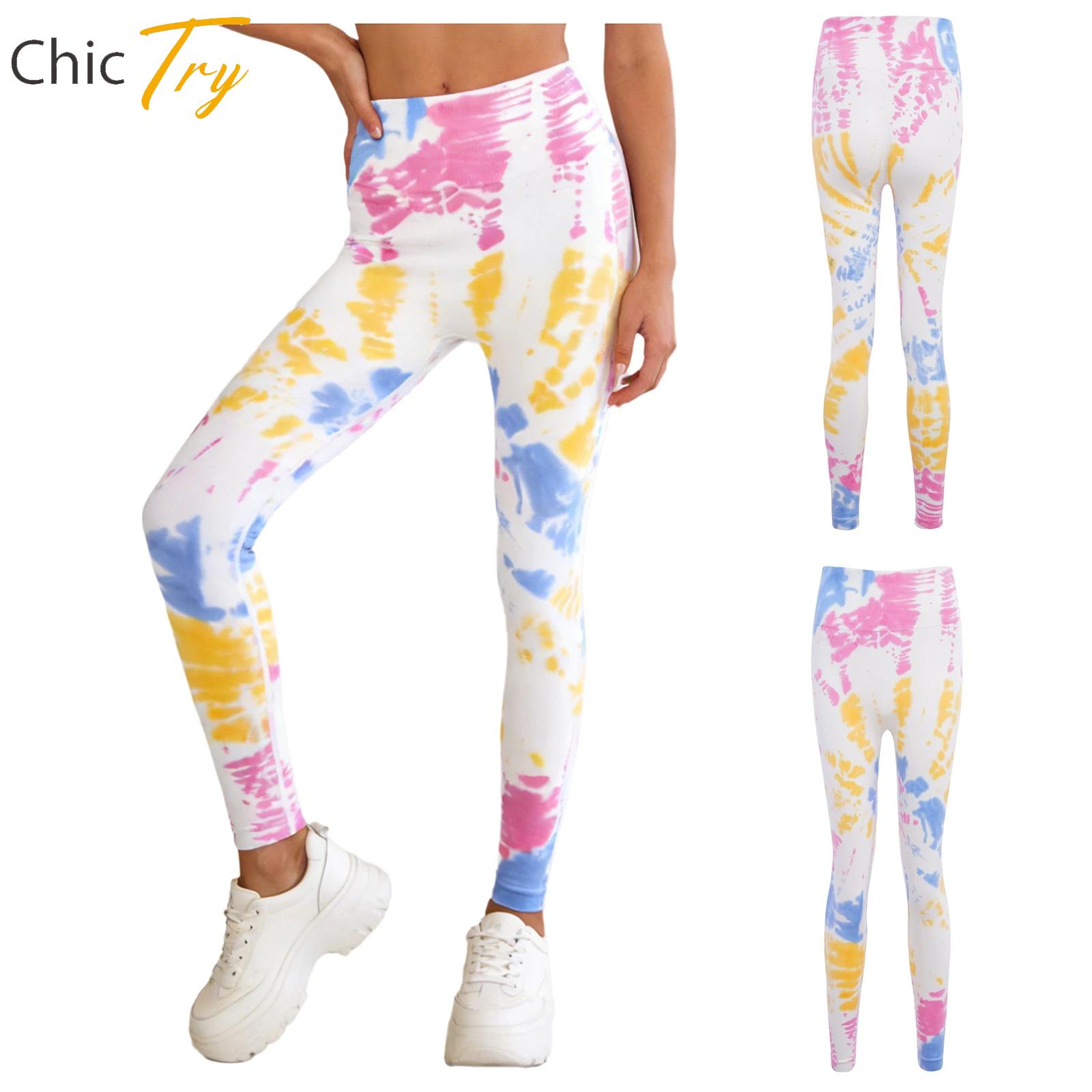 Dames tie-dyed stretchy gym yo - Pilates In Yoga Pants recensie en prijs