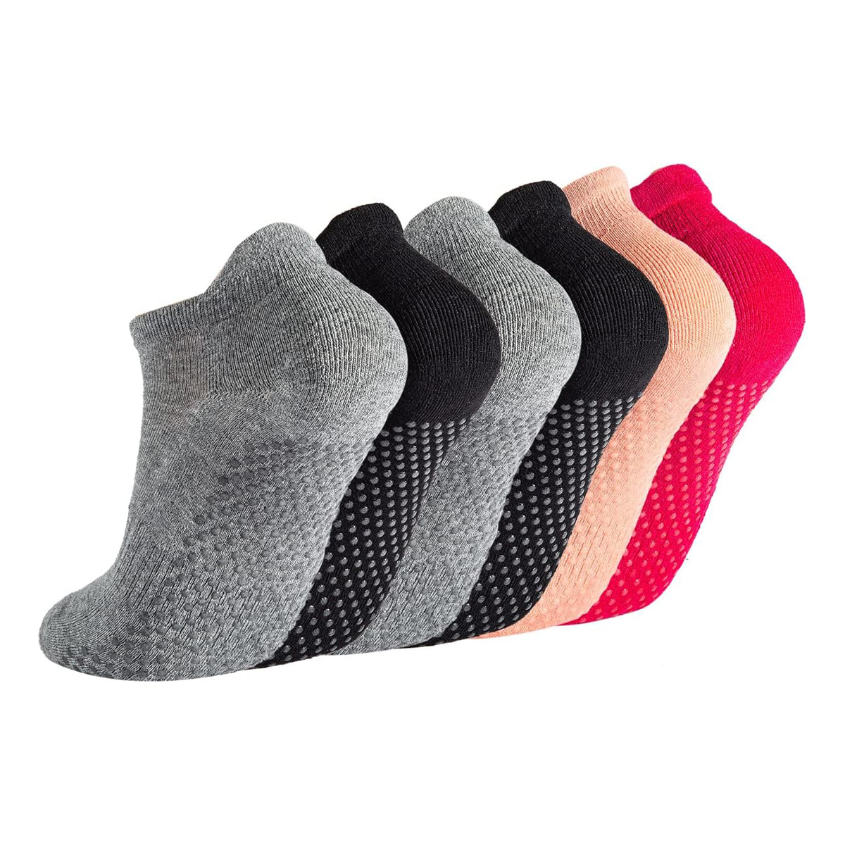 6-paar yogasokken voor dames P - Pilates Yoga Grip Socks recensie en prijs