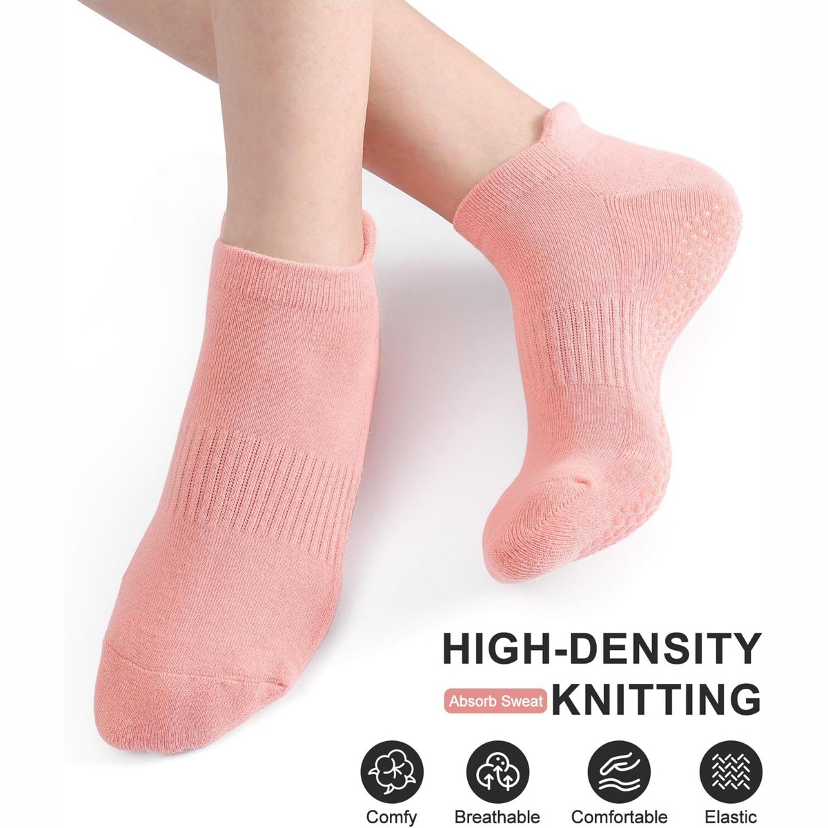 6-paar yogasokken voor dames P - Pilates Yoga Grip Socks recensie en prijs