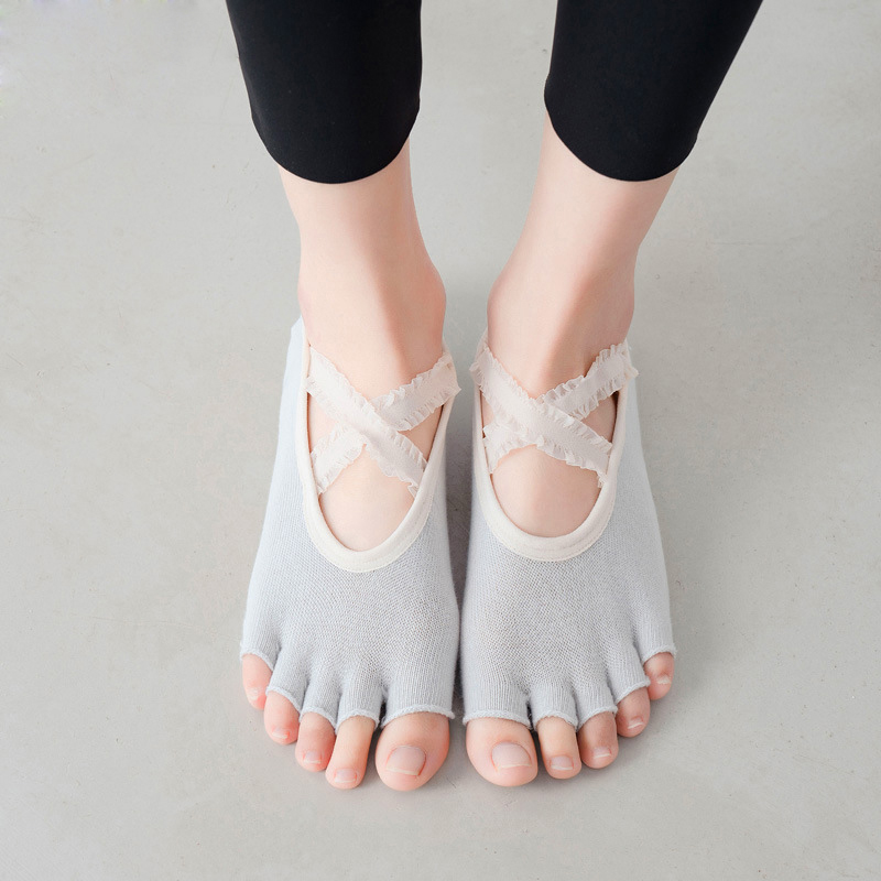 Vijf Vinger Yoga Sokken Kant C - Pilates Yoga Grip Socks recensie en prijs